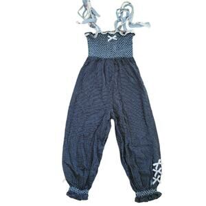 Well Dressed Wolf Smocked Blue Liberty Jumpsuit